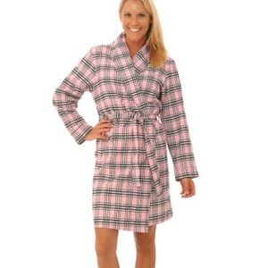 *NWT* Alexander Del Rossa Flannel Robe - Pink